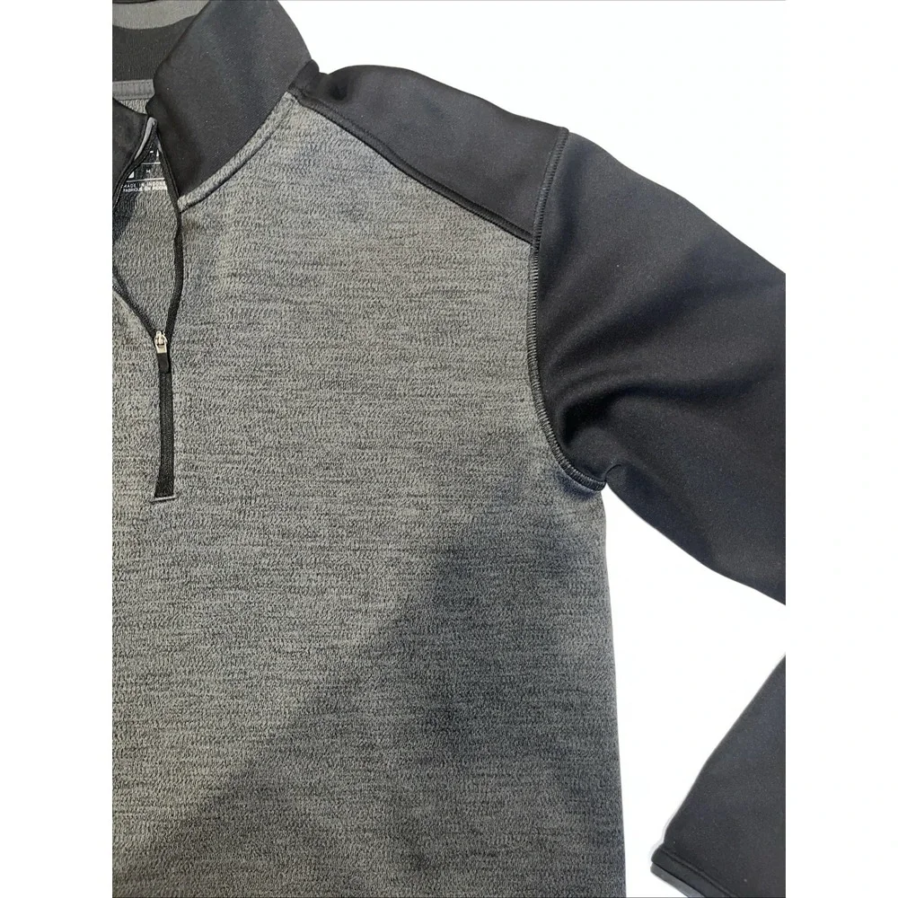 Nike Running Dri-Fit 1/4 Zip Mens Pullover Charcoal Black Performance Top